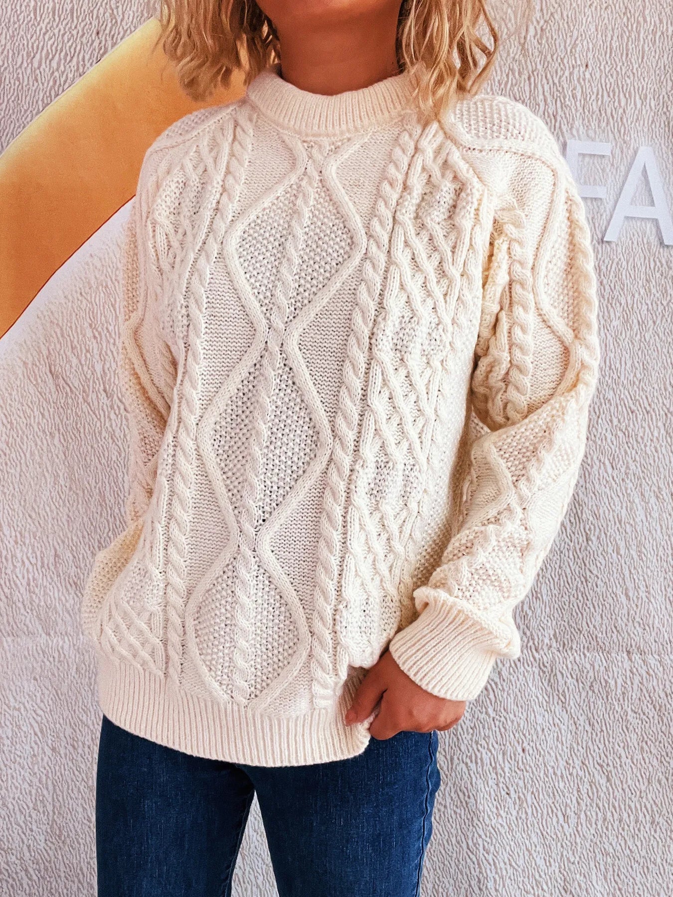 Chunky Cable Knit Sweater