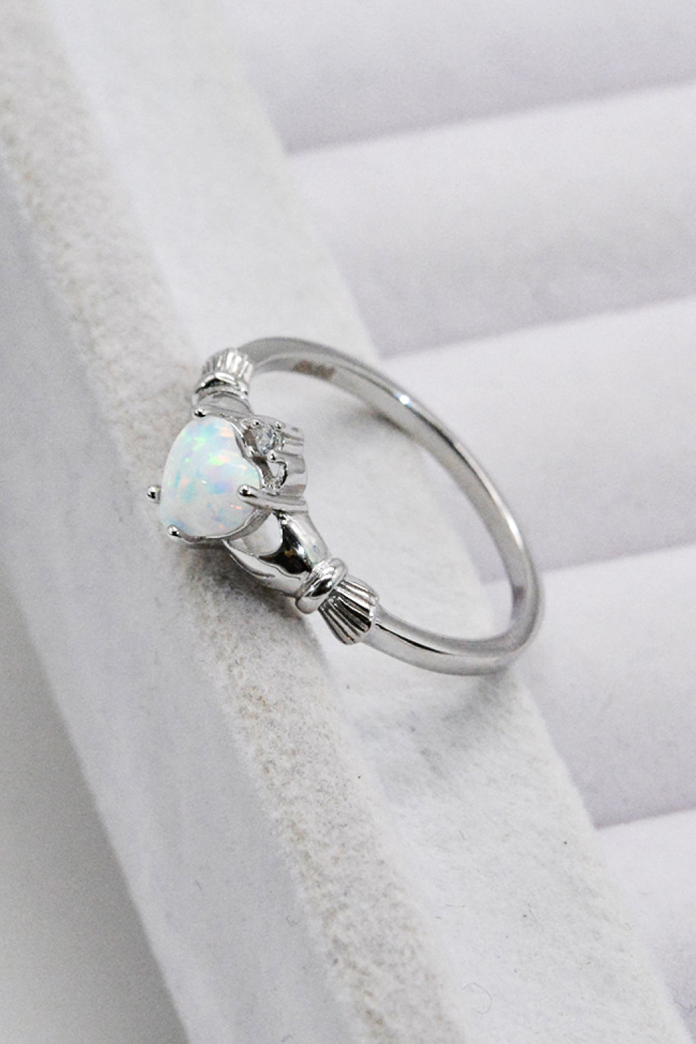 Heart-Shaped Opal Ring