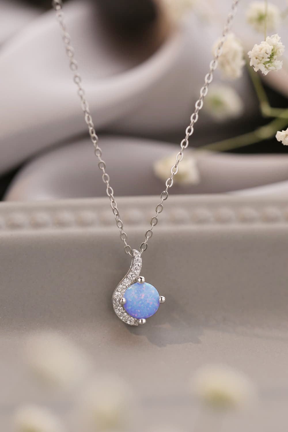 Opal Pendant Necklace