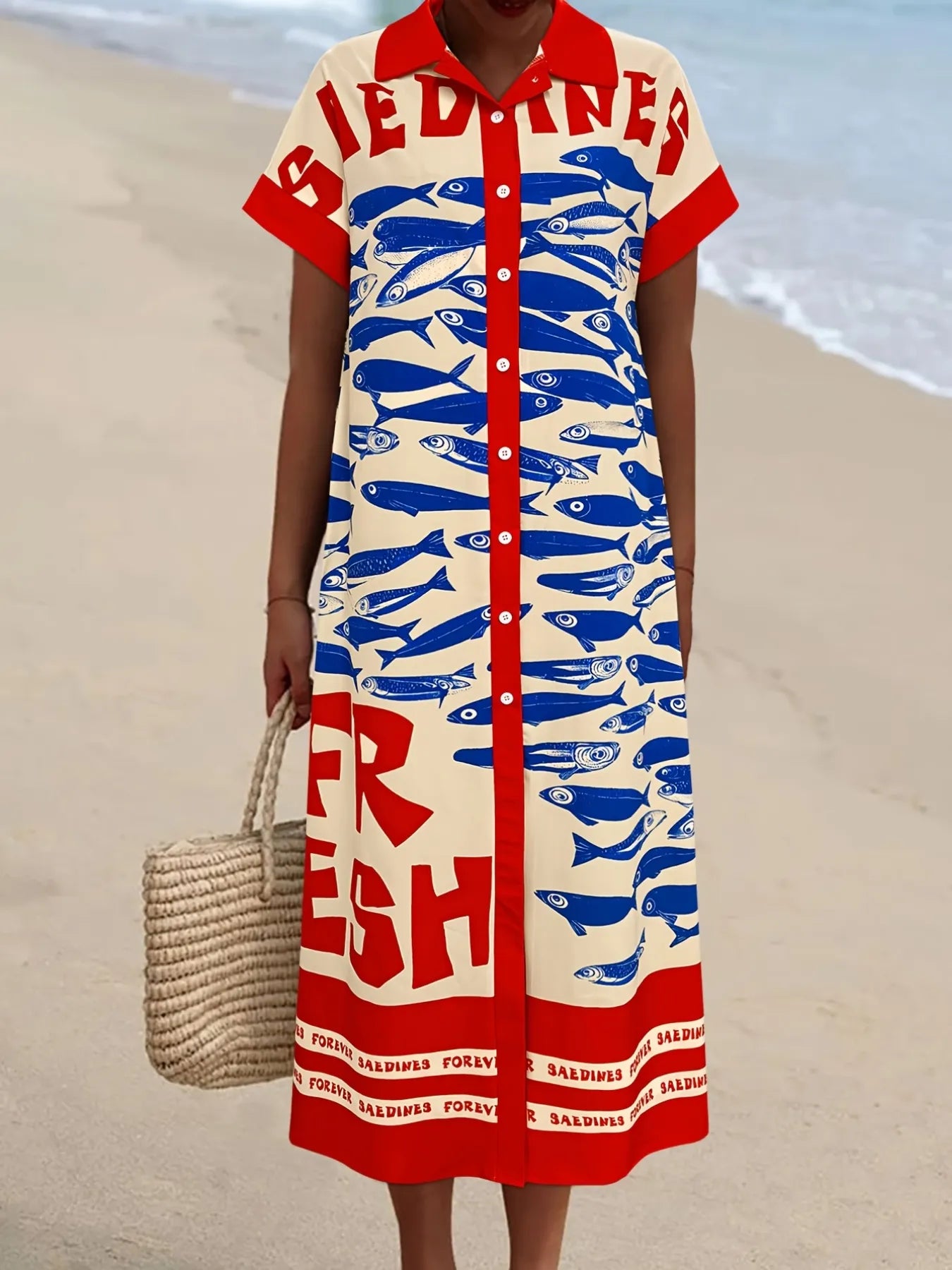 Mercato Button Down Shirt Dress