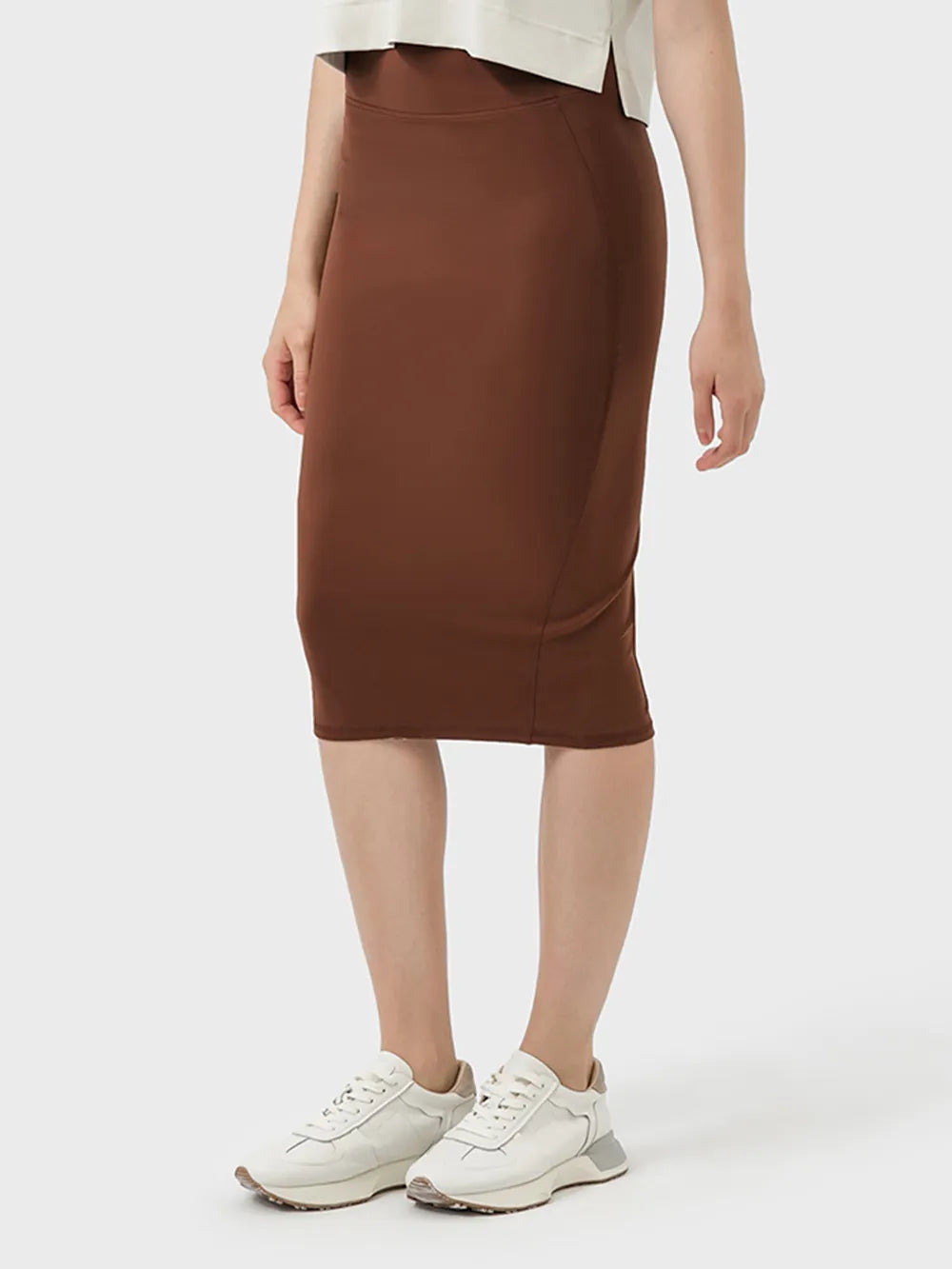 Active Midi Skirt with Back Slit