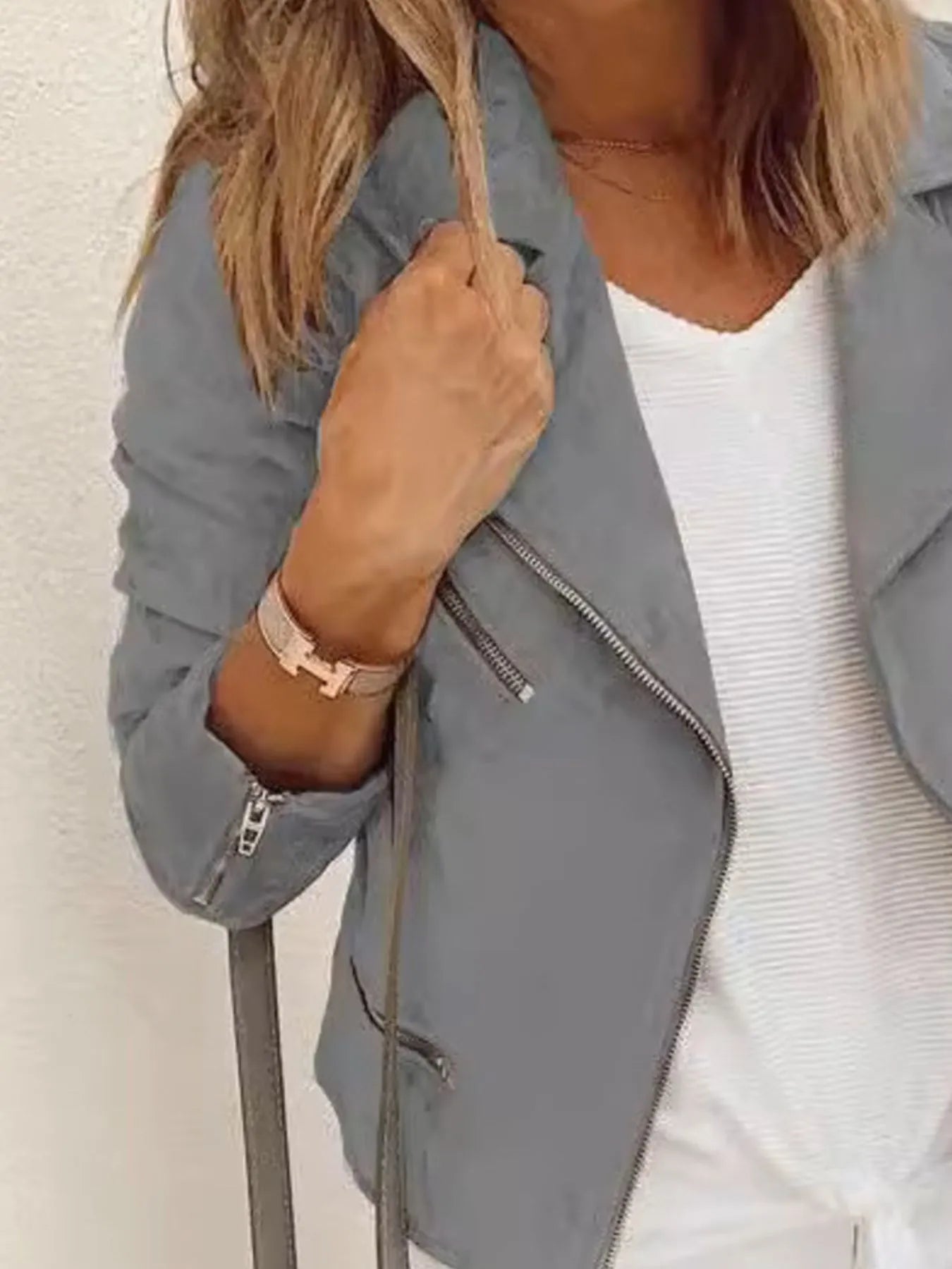 Cassidy Cropped Moto Jacket