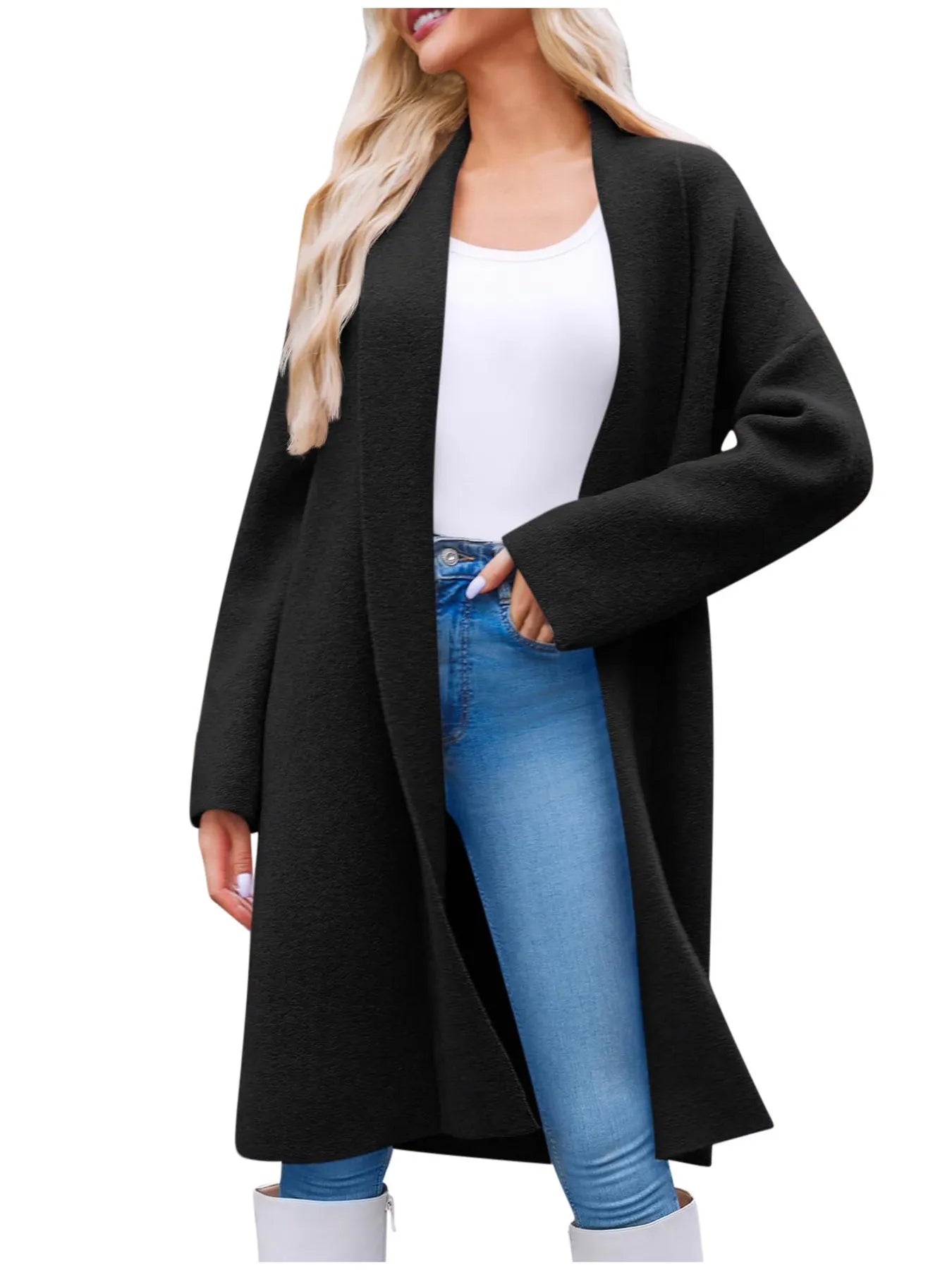 Open Front Longline Cardi-Coat