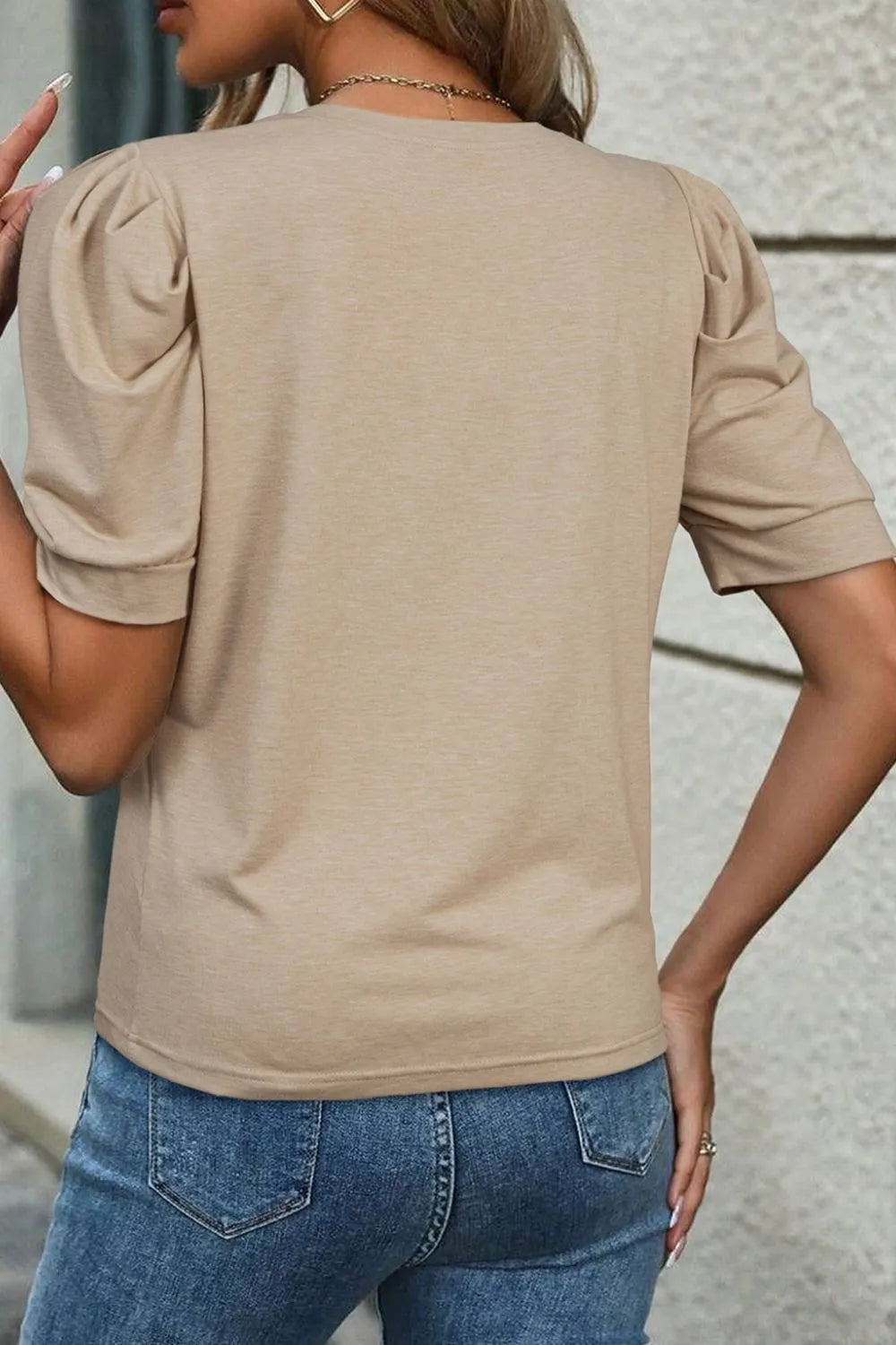 Women's Puff Sleeve Casual Top