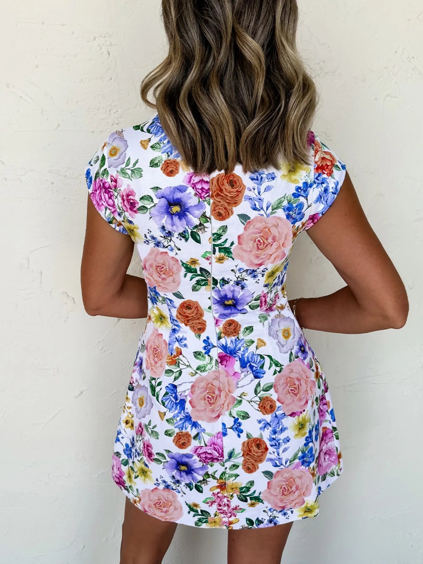 Floral Print Mini Dress