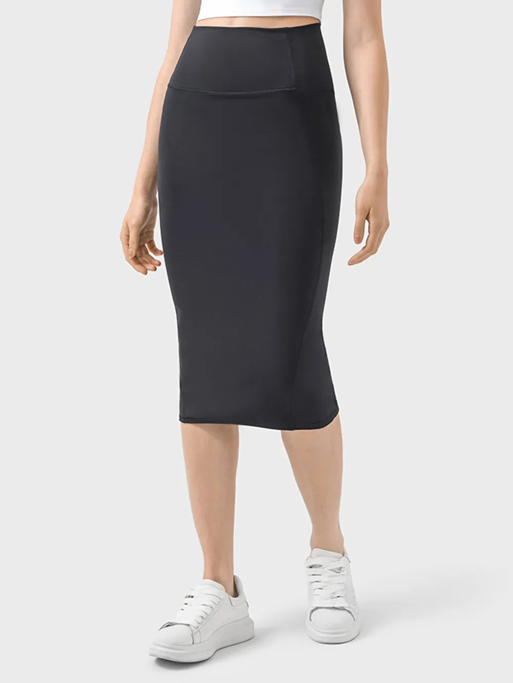 Active Midi Skirt with Back Slit