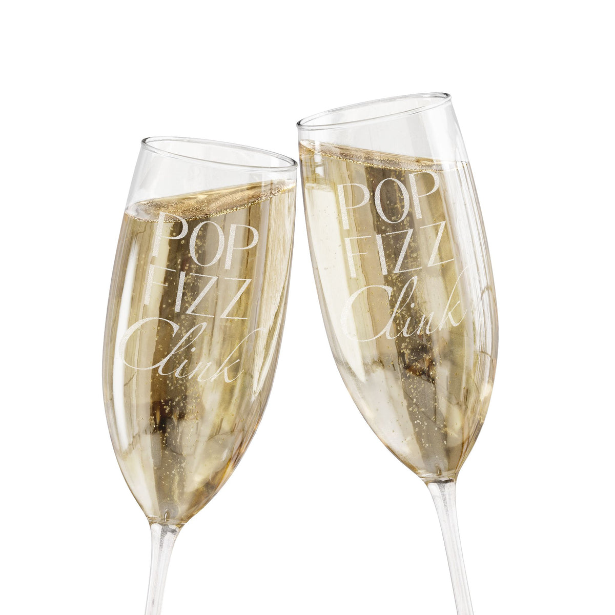Pop Fizz Clink Champagne Glass | Engraved 8oz Flute
