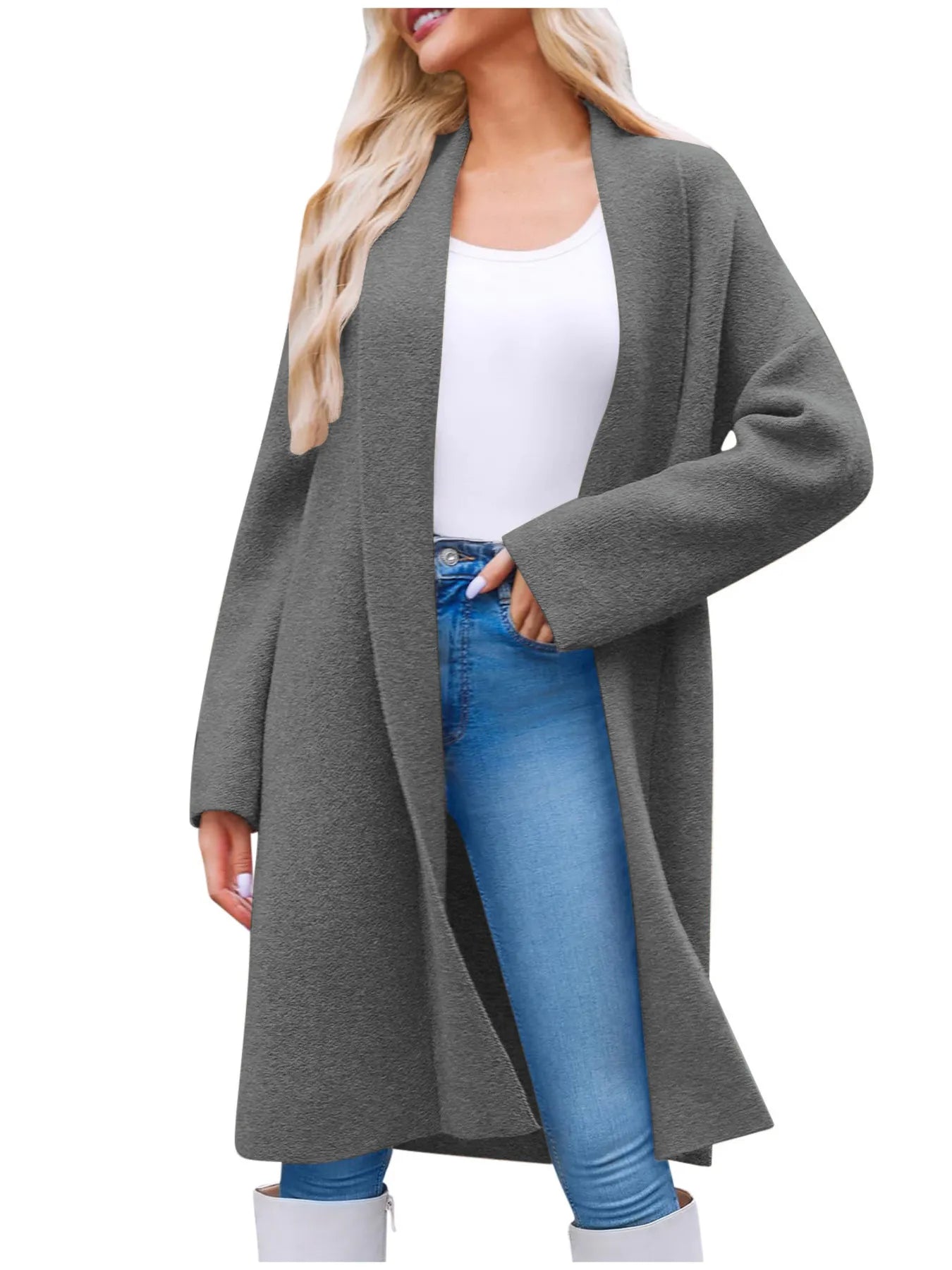 Open Front Longline Cardi-Coat