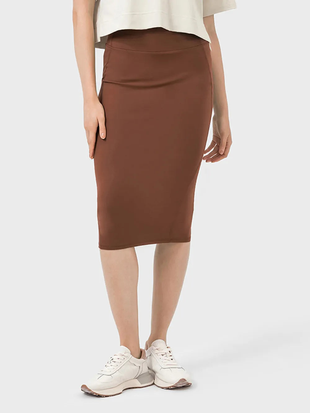 Active Midi Skirt with Back Slit