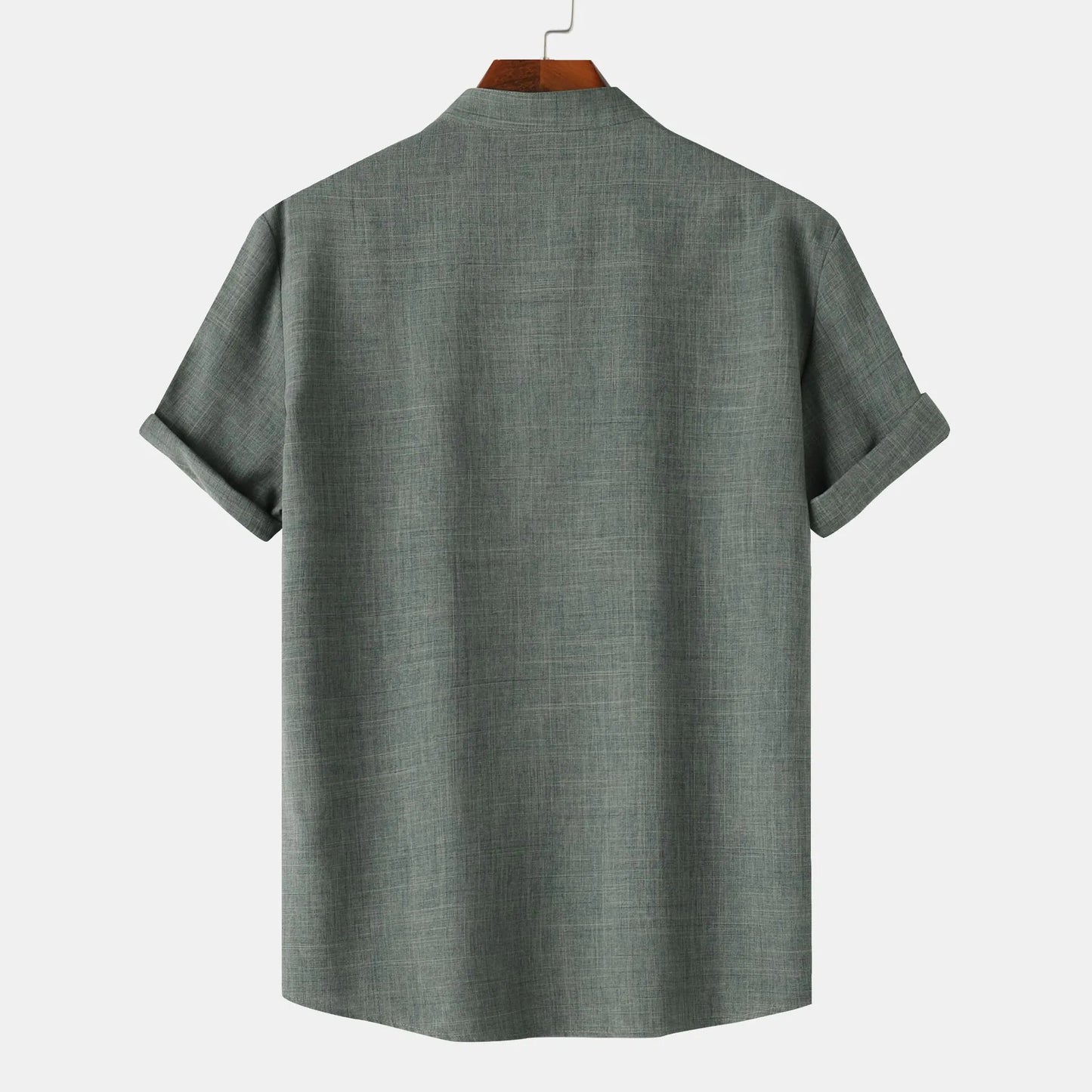Men's Casual Short Sleeve Henley Shirt