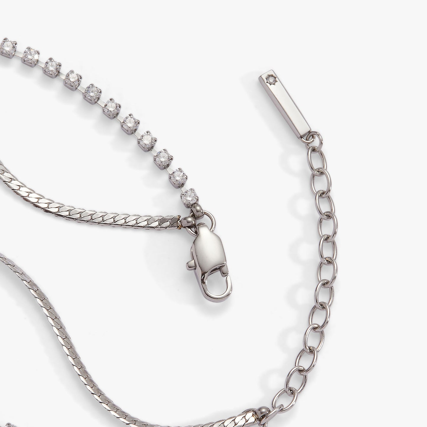 Double Strand Crystal Tennis Chain Bracelet - Alex and Ani