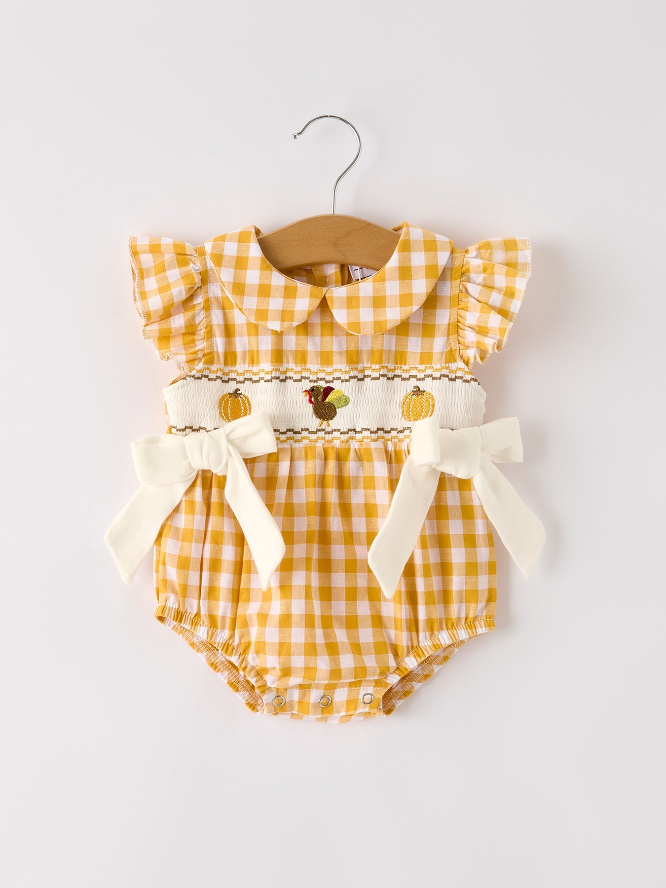 Thanksgiving Plaid Romper