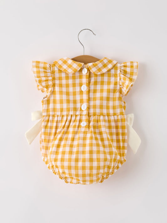 Thanksgiving Plaid Romper