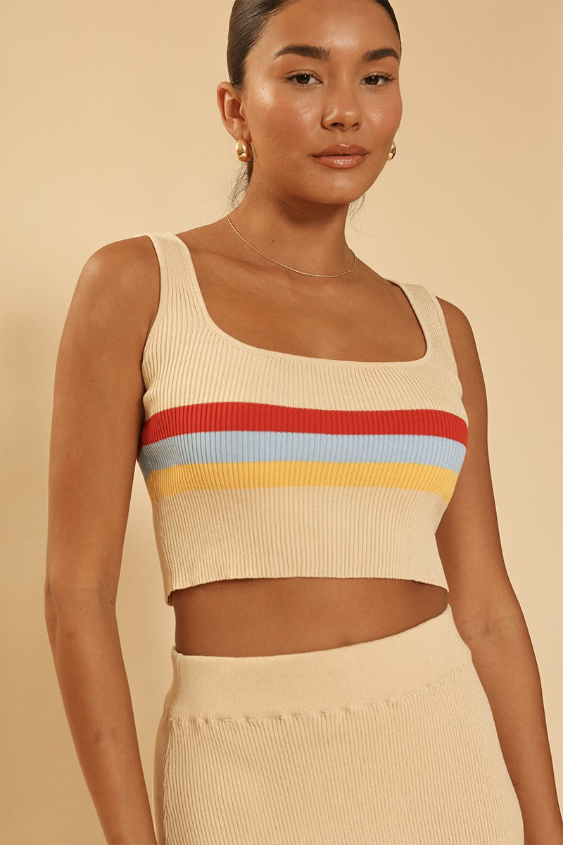 Retro Tank and Midi Skirt Set - Miss Sparkling