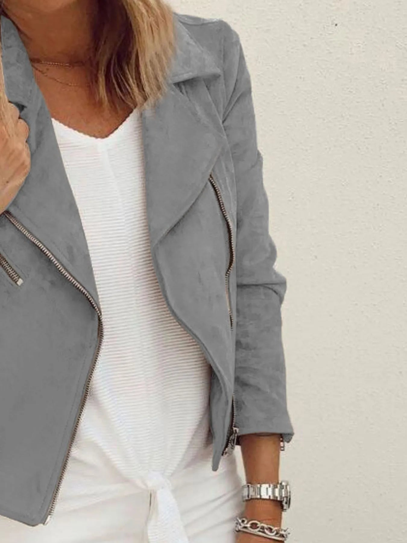 Cassidy Cropped Moto Jacket