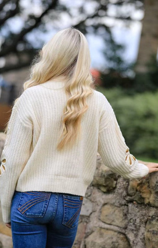 Flower knit sweater - Miss Sparkling