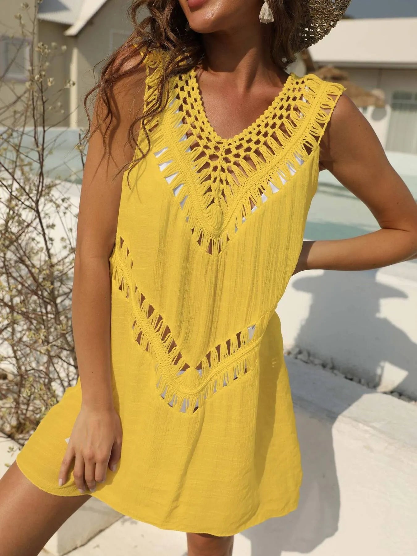 Shore Thing Crochet Cover-Up Dress