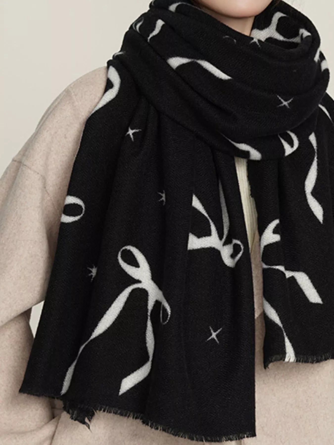 Bow Print Scarf