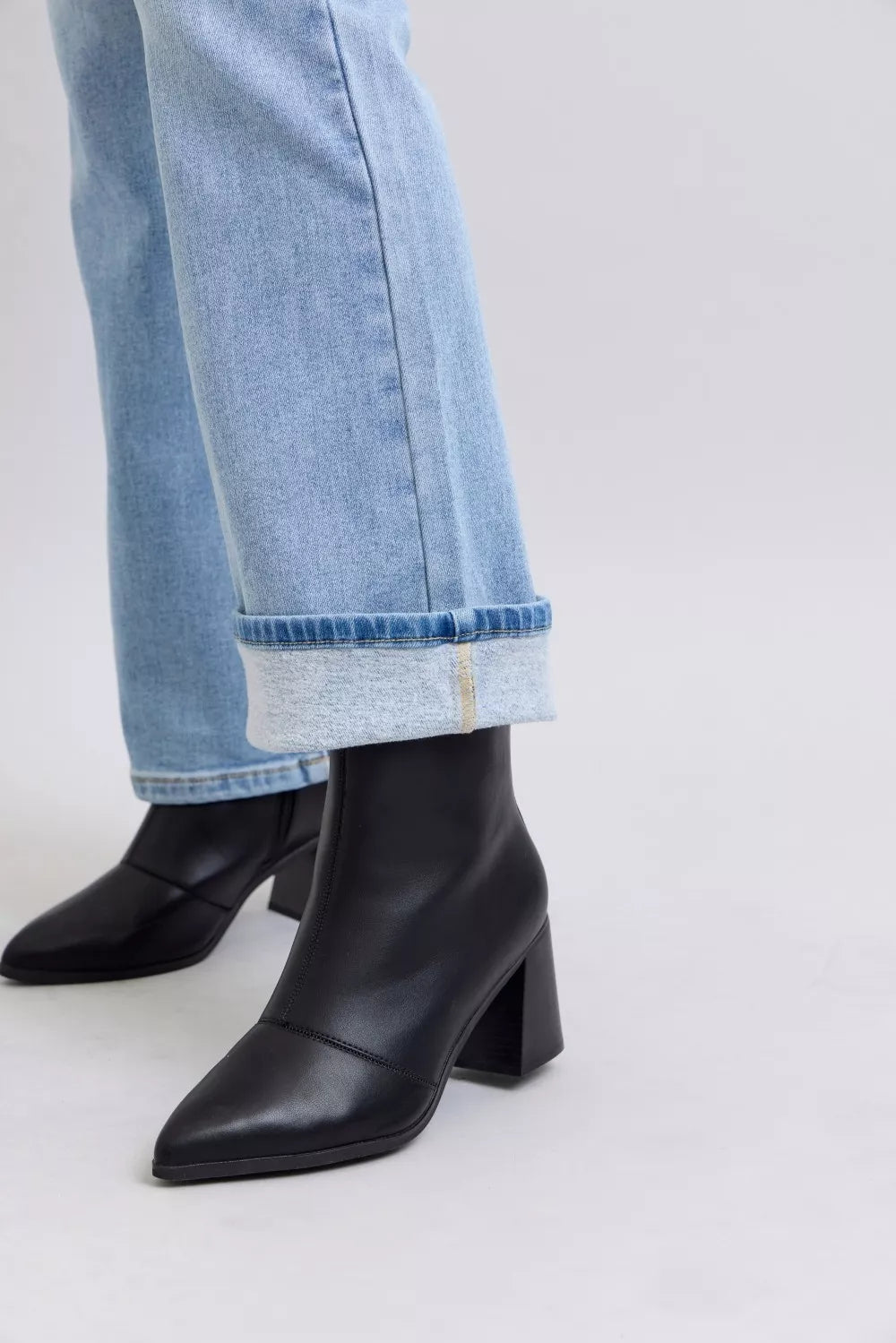 Mid-Rise Thermal Bootcut Jeans