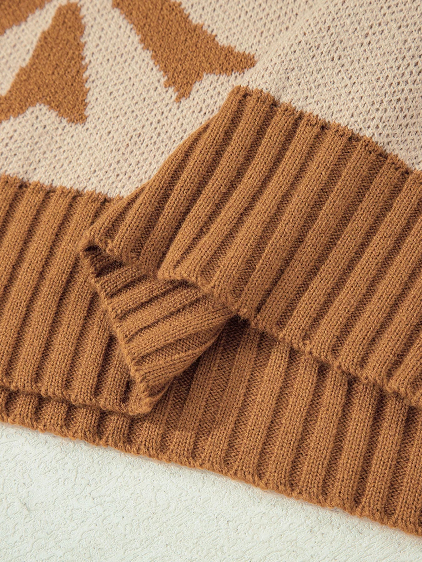 Caramel Ribbon Bow Sweater