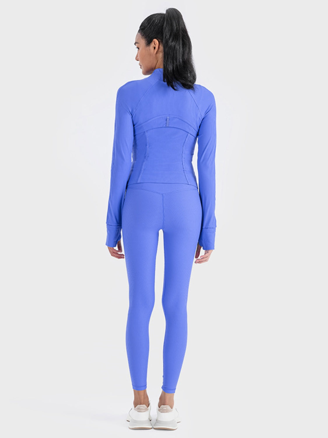 Athletic Zip-Up Long Sleeve Jacket - Detail View 6