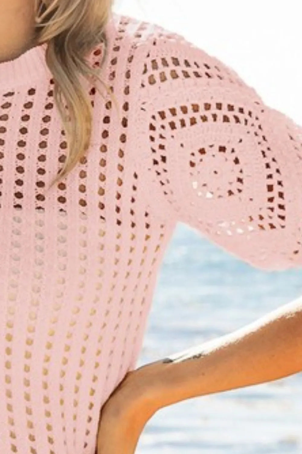 Women's Blushing Knit Blouse