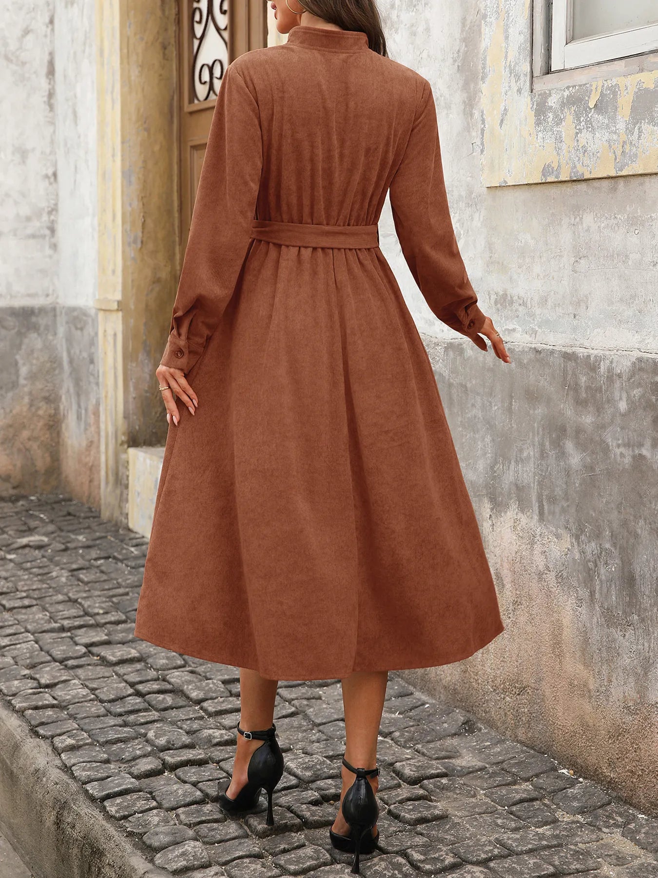 Elise Ribbed Midi Dress