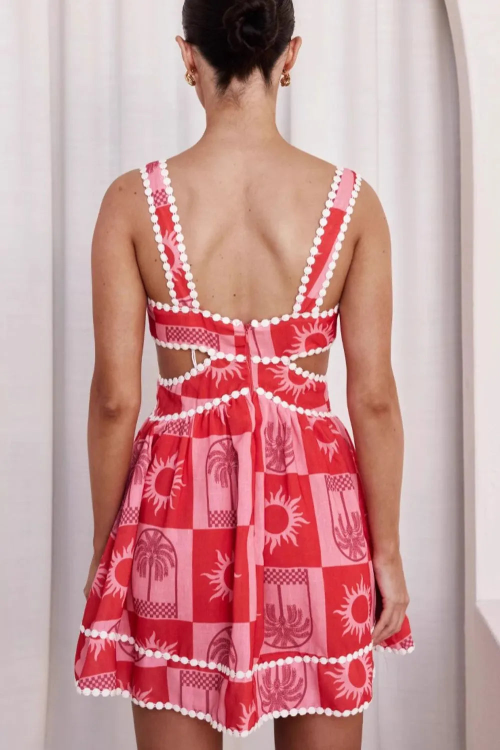 Grecian Cutout Mini Dress