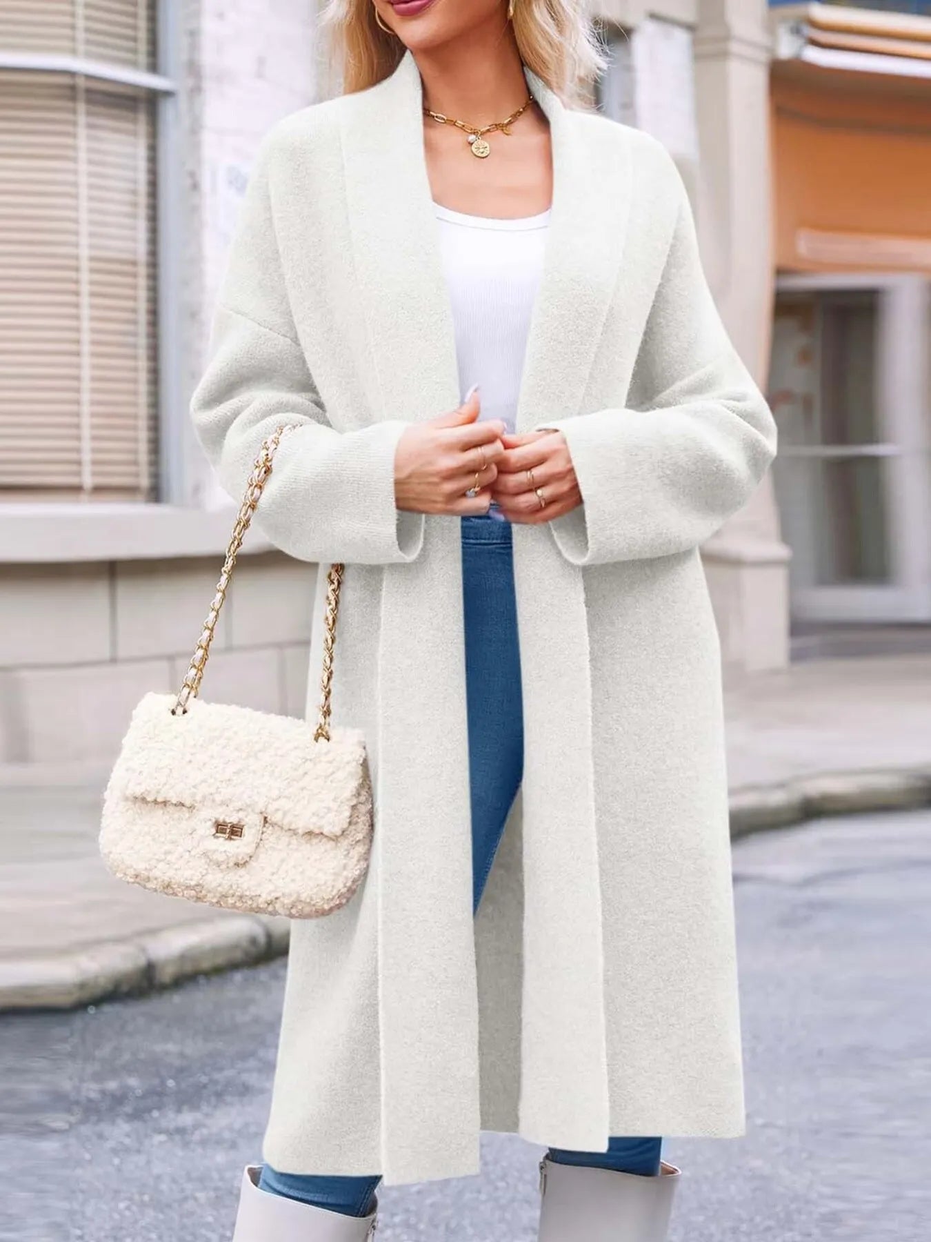Open Front Longline Cardi-Coat