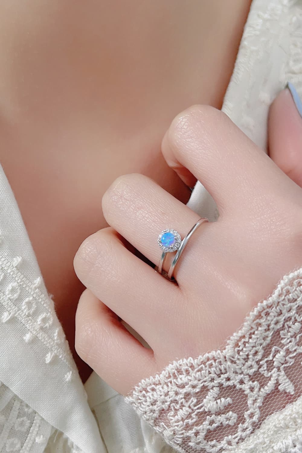 Delicate Opal Ring