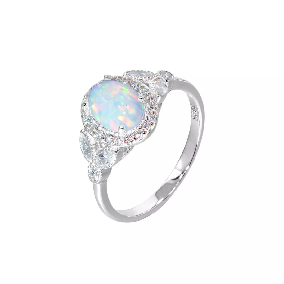 Opalite Halo Ring