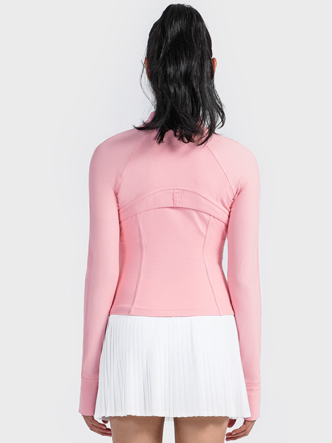 Athletic Zip-Up Long Sleeve Jacket
