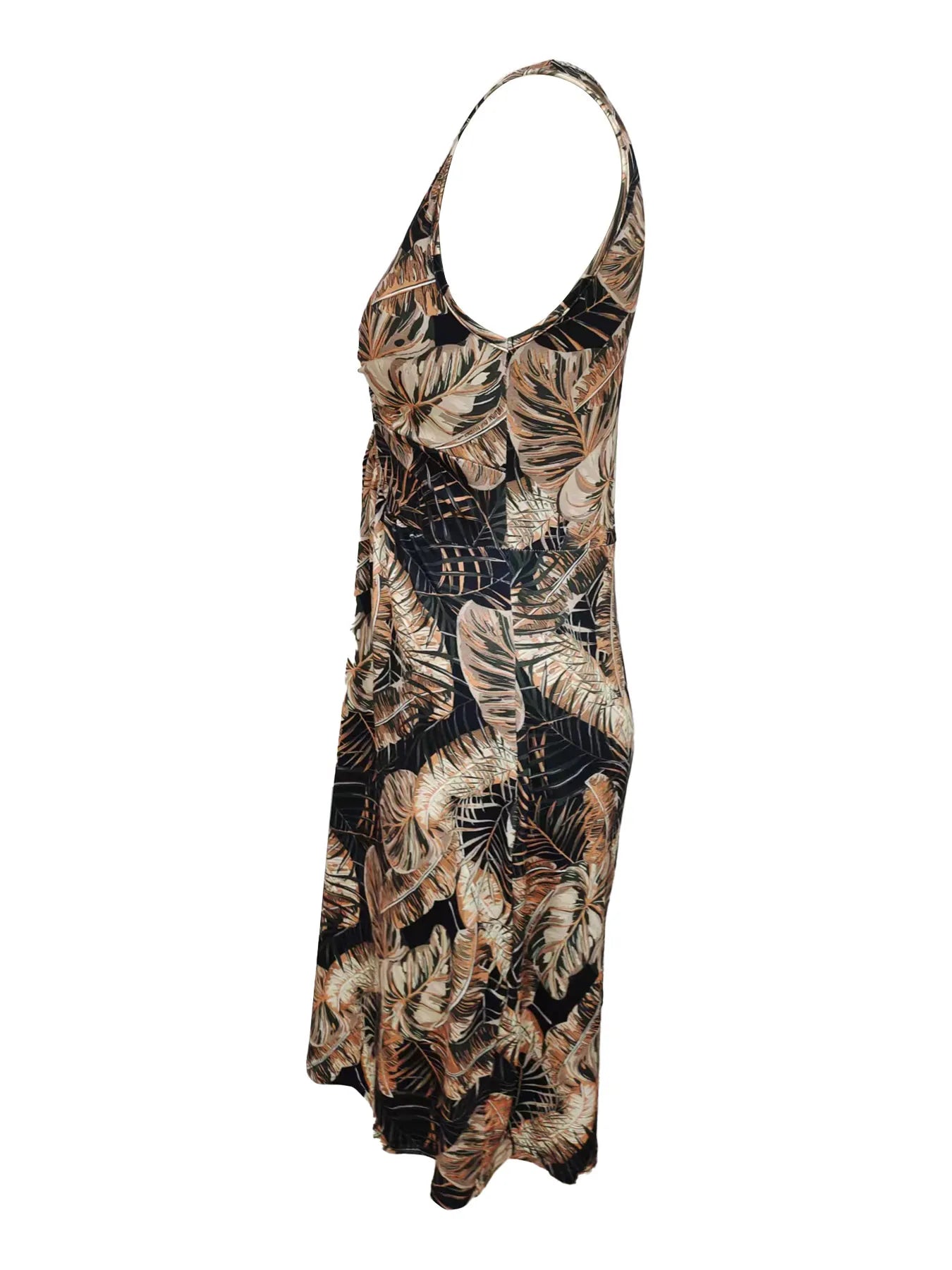 Tropical Sleeveless Summer Dress