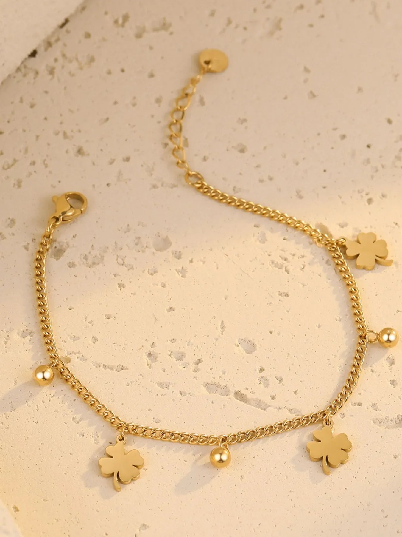 Luck of the Irish - Four Leaf Clover Bracelet
