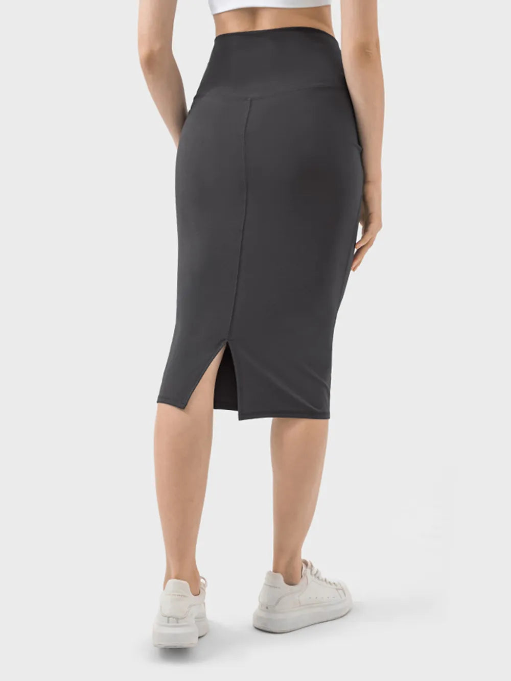 Active Midi Skirt with Back Slit