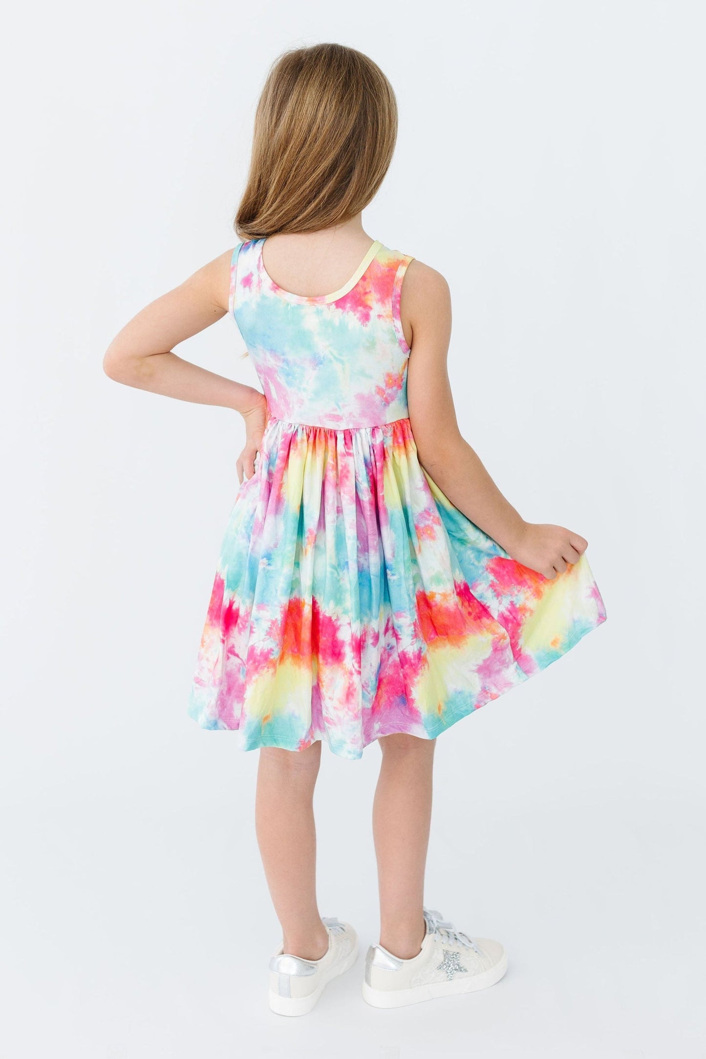 Tie Dye Tank Twirl Dress