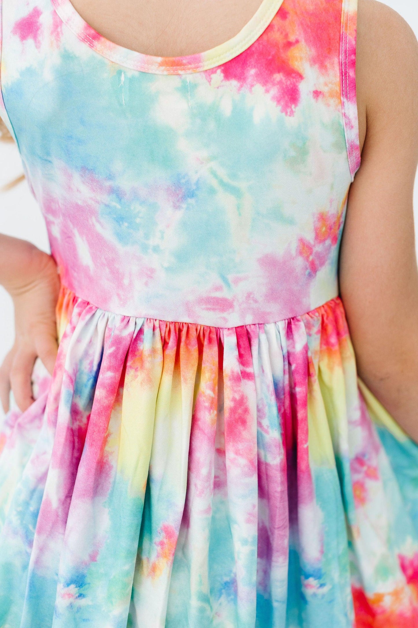 Tie Dye Tank Twirl Dress