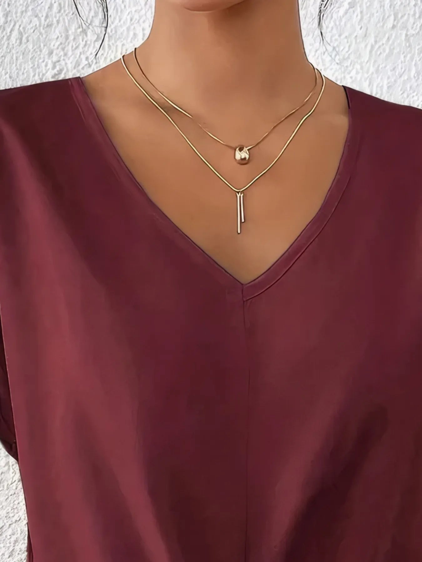 Women's V-Neck Twist Front Top