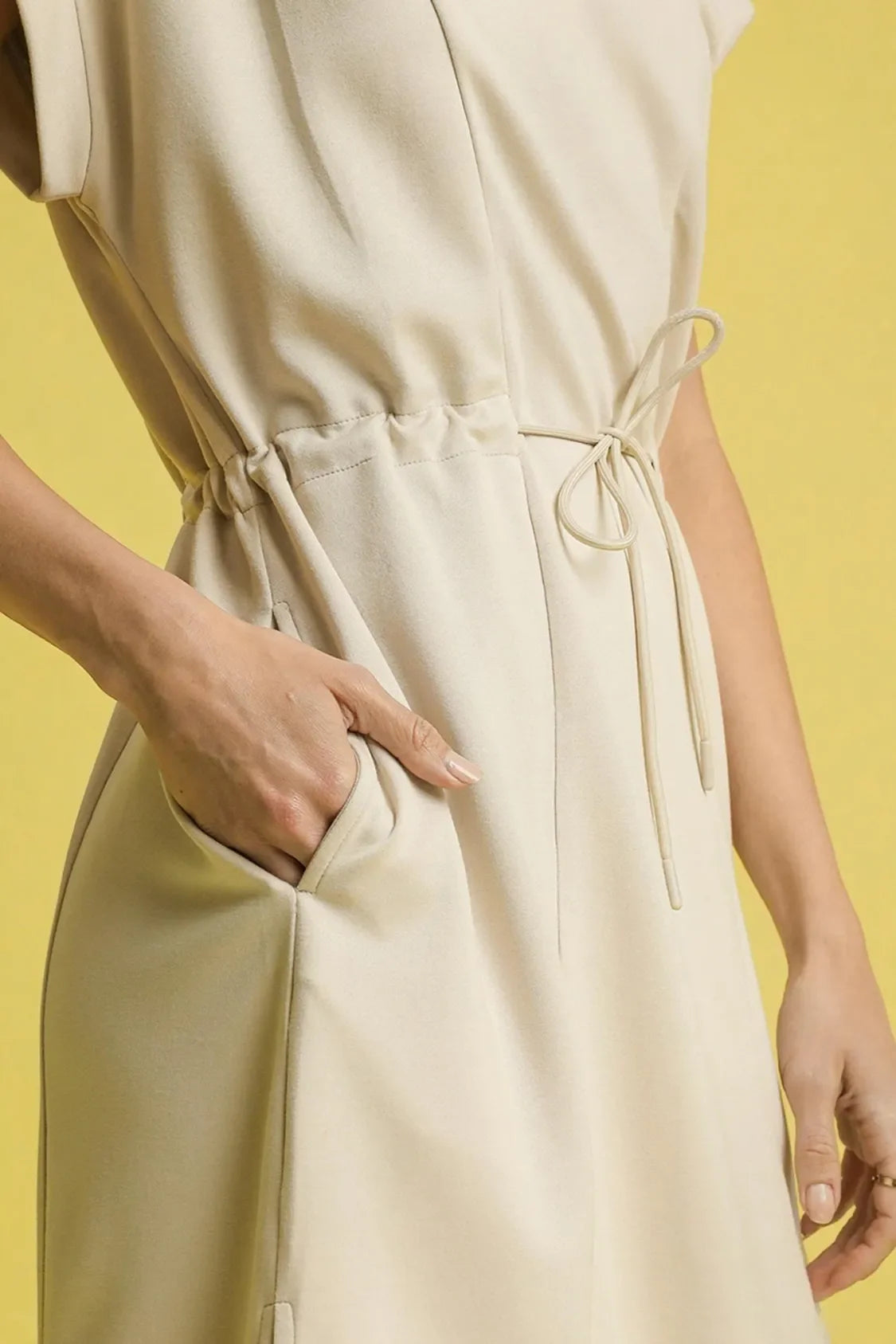 Ecru Midi Tee Dress