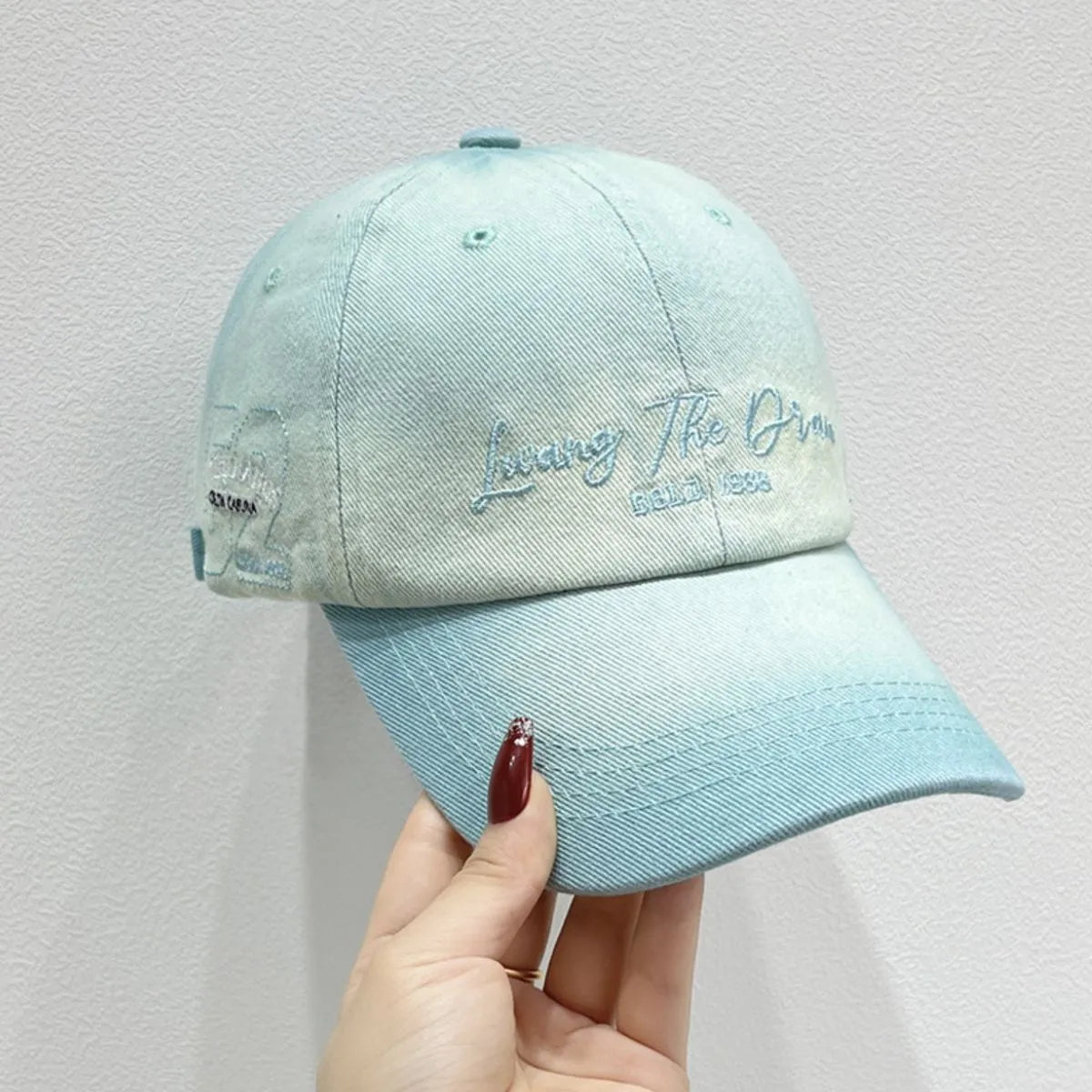 Living the Dream Gradient Denim Baseball Cap