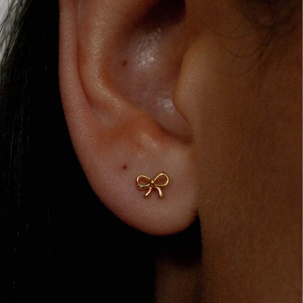 Dainty Bow Stud Earrings