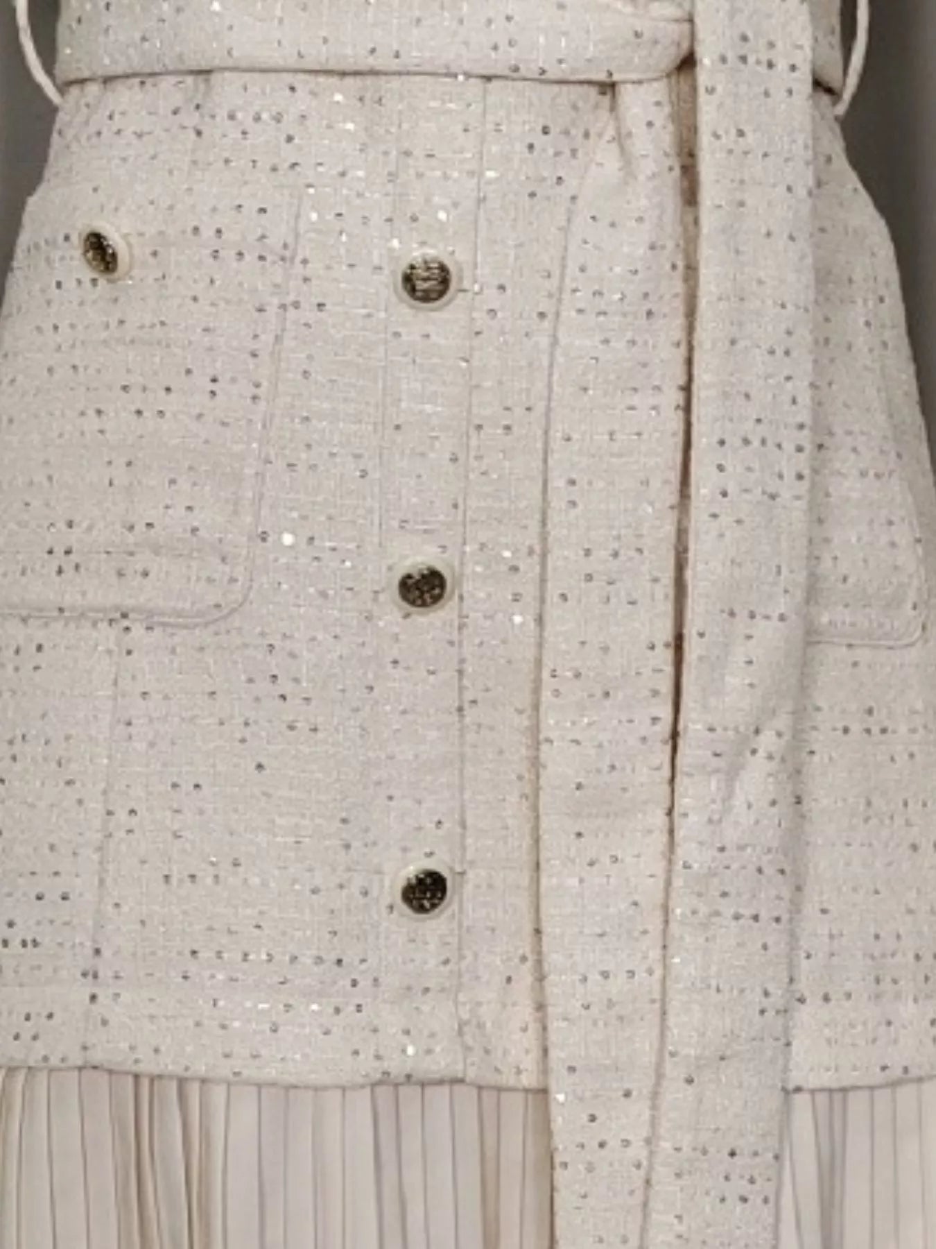 Jackie O Pleated Hem Dress