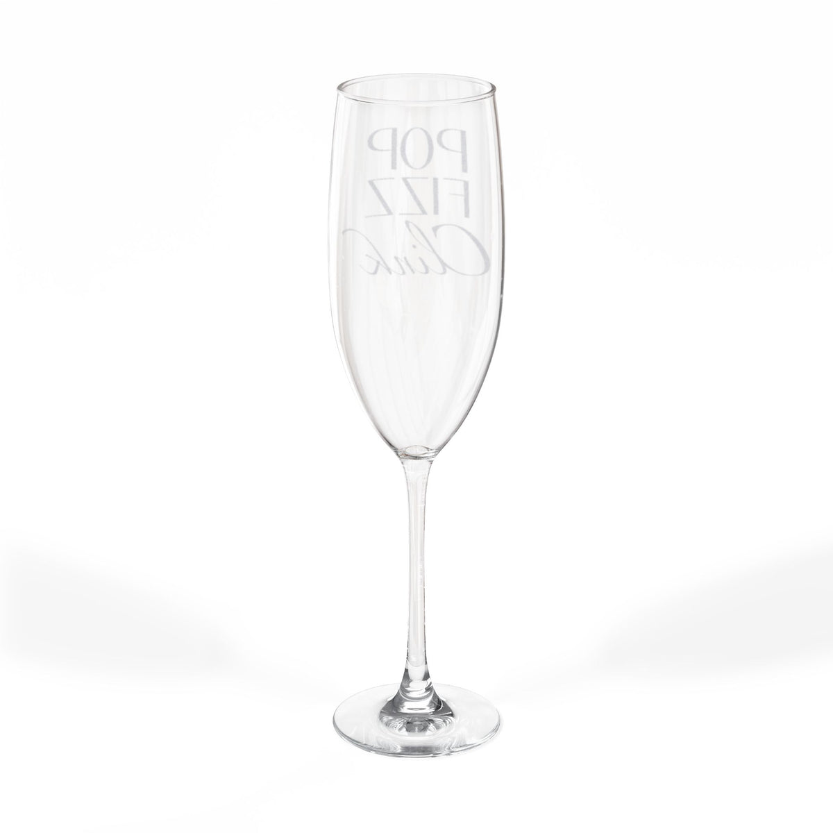 Pop Fizz Clink Champagne Glass | Engraved 8oz Flute