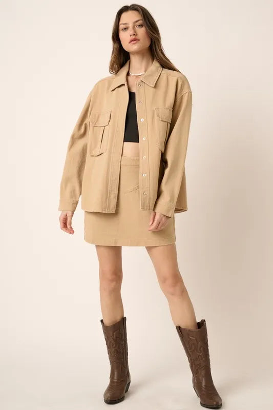 Studio Twill Mini Skirt
