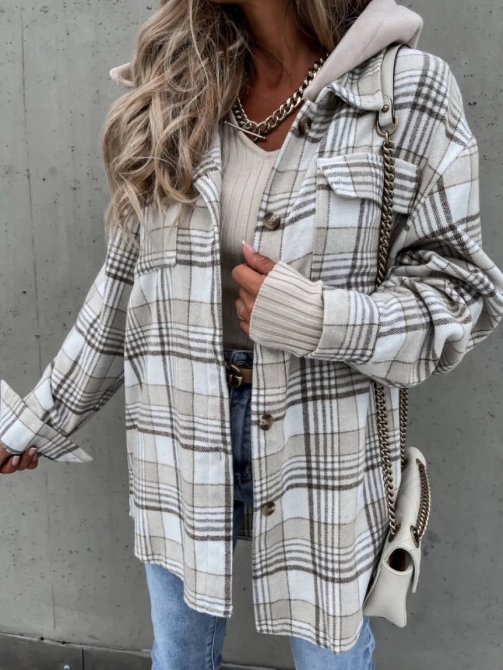 Perfect Plaid Hooded Jacket