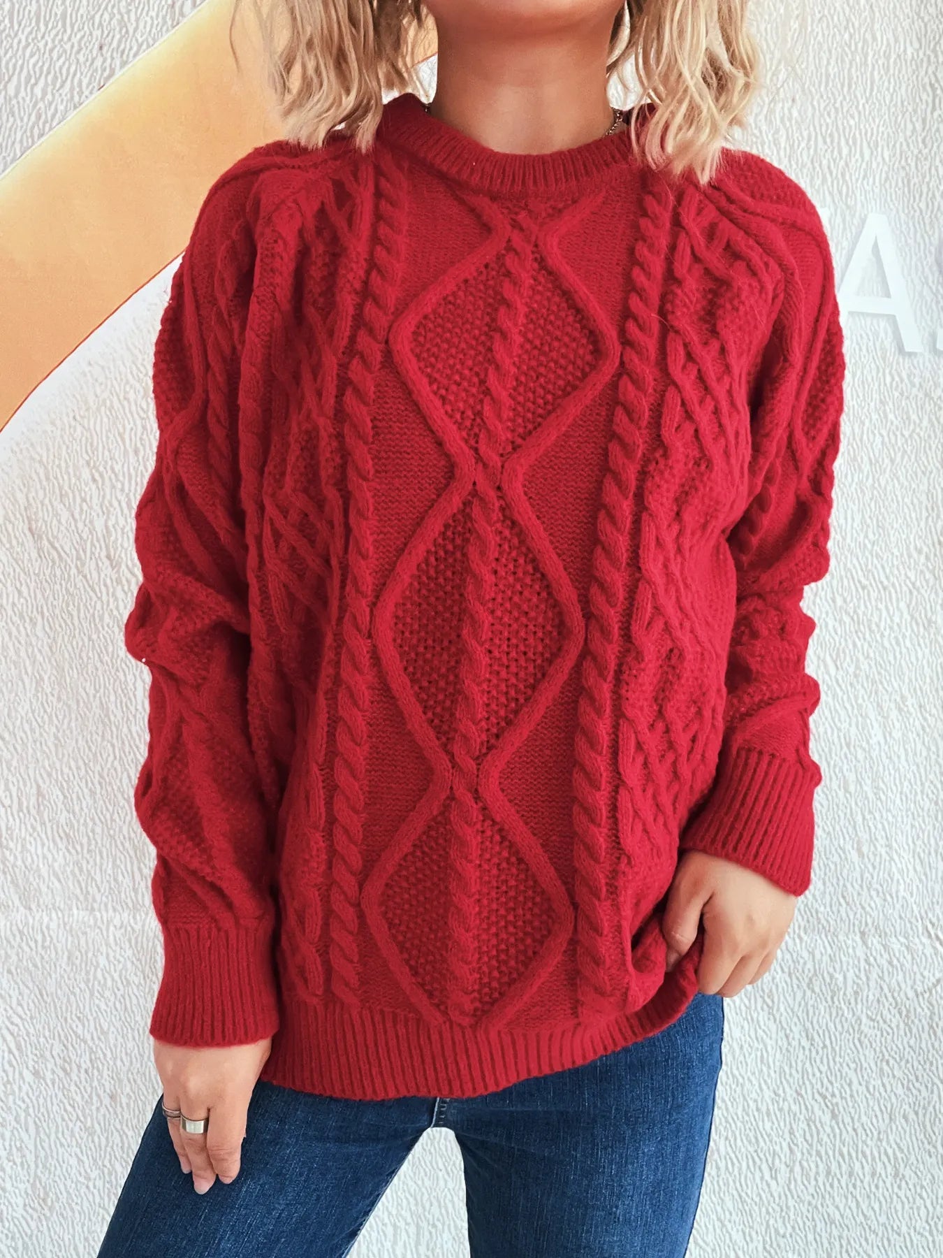 Chunky Cable Knit Sweater
