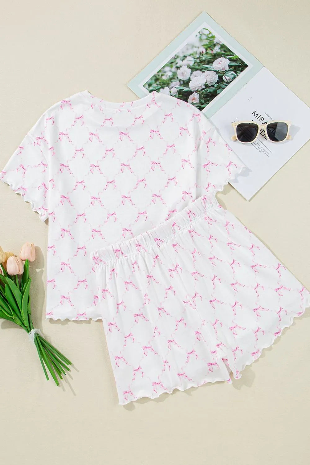Bow Print Lounge Set