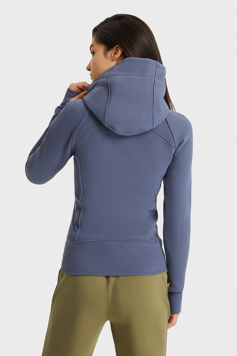 Athletic Hooded Zip Up Jacket