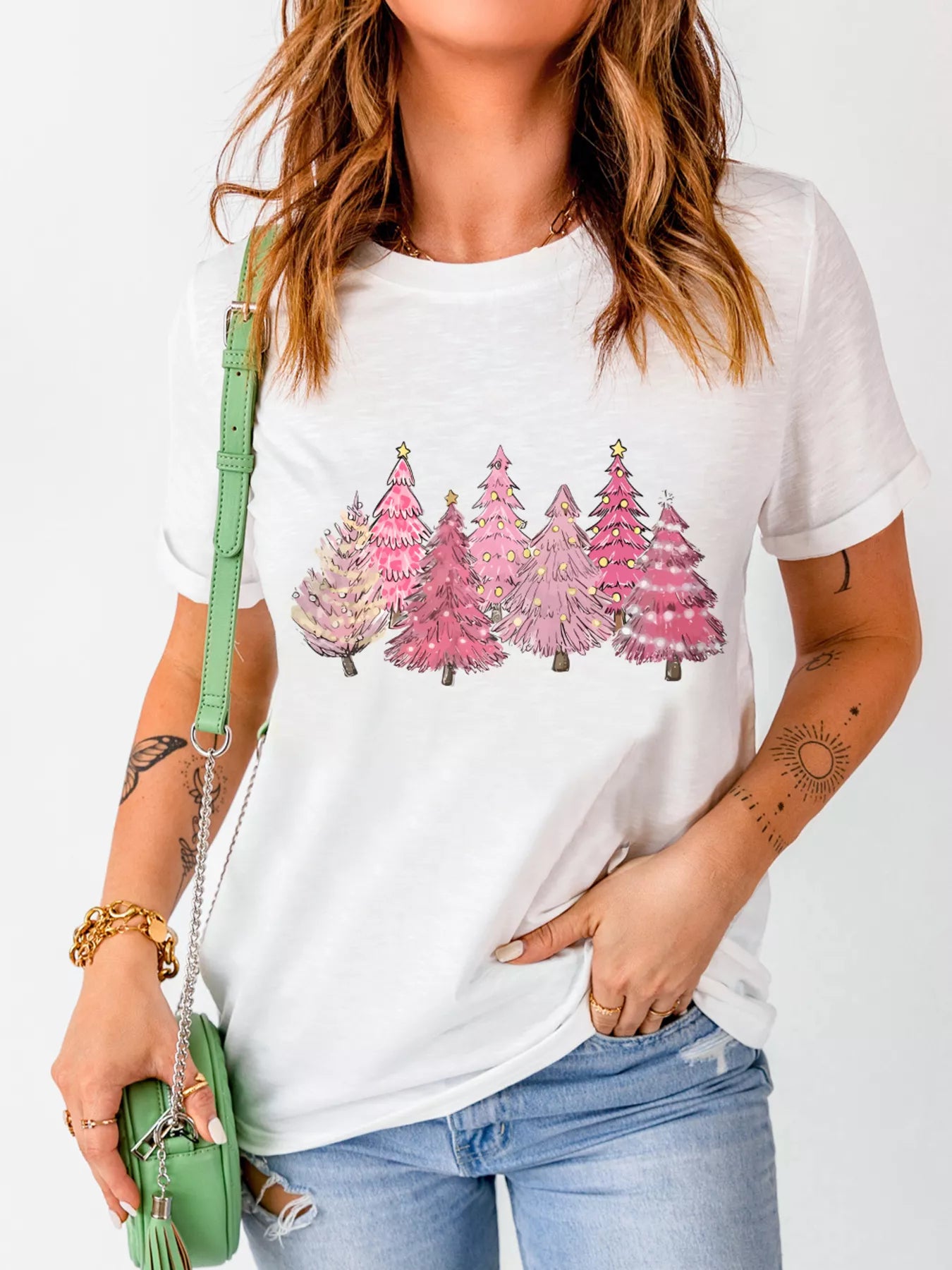 Pink Trees Graphic Tee
