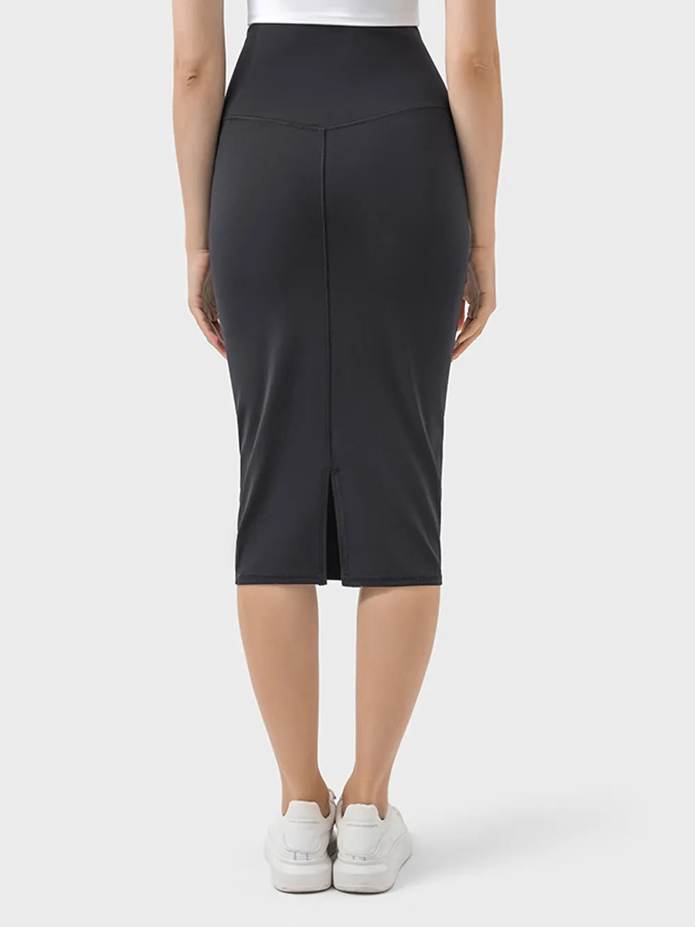 Active Midi Skirt with Back Slit